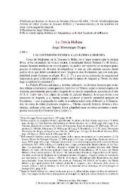 La Tabula Hebana / Ángel Montenegro Duque | Biblioteca Virtual Miguel de Cervantes