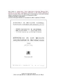 Museo Arquelógico de Barcelona. [Memoria 1943] / Martín Almagro Basch | Biblioteca Virtual Miguel de Cervantes