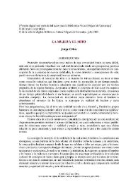 La mujer y el mito / Jorge Oliva | Biblioteca Virtual Miguel de Cervantes