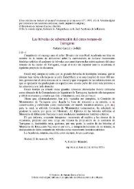 Las bóvedas de substrucción del circo romano de Tarragona / Antonio García y Bellido | Biblioteca Virtual Miguel de Cervantes