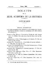 Índice alfabético de los códices procedentes de los Monasterios de San Millán de la Cogolla y San Pedro de Cardeña, existentes en la Biblioteca de la Real Academia de la Historia / Cristóbal Pérez Pastor | Biblioteca Virtual Miguel de Cervantes