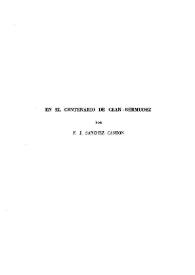 En el centenario de Cean-Bermúdez / F.J. Sánchez Cantón | Biblioteca Virtual Miguel de Cervantes