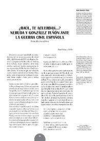 ¿Raúl, te acuerdas...? Neruda y González Tuñón ante la Guerra Civil española / Pedro Mendiola Oñate | Biblioteca Virtual Miguel de Cervantes