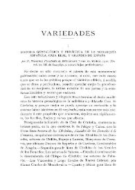 Historia genealógica y heráldica de la Monarquía española, Casa Real y Grandes de España / Antonio Rodríguez Villa | Biblioteca Virtual Miguel de Cervantes