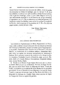 Dos lápidas orgenomescas / Fidel Fita | Biblioteca Virtual Miguel de Cervantes