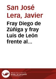 Fray Diego de Zúñiga y fray Luis de León frente al "Libro de Job" / Javier San José Lera | Biblioteca Virtual Miguel de Cervantes