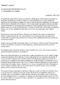 Epistolario. Vol. 02. Abril 1876 - Diciembre 1877 / Marcelino Menéndez y Pelayo; edición al cuidado de Manuel Revuelta Sañudo | Biblioteca Virtual Miguel de Cervantes