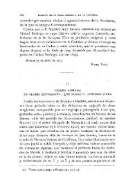 Tésera romana de plomo extremeña, que posee D. Antonio Vives / Fidel Fita | Biblioteca Virtual Miguel de Cervantes