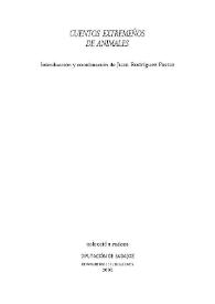 Cuentos extremeños de animales / Juan Rodríguez Pastor | Biblioteca Virtual Miguel de Cervantes