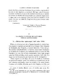 La Abadía y Diocésis de Santander. Nuevas ilustraciones / Fidel Fita | Biblioteca Virtual Miguel de Cervantes