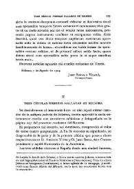 Tres cédulas hebreas halladas en Solsona / Fidel Fita | Biblioteca Virtual Miguel de Cervantes