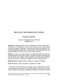 Realidad y realismo en el teatro / Santiago Trancón | Biblioteca Virtual Miguel de Cervantes