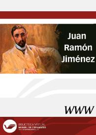 Juan Ramón Jiménez / director Francisco Javier Blasco Pascual | Biblioteca Virtual Miguel de Cervantes