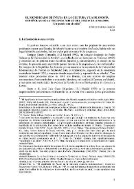 El significado de "Ínsula" en la cultura y la filosofía españolas de la segunda mitad del siglo XX (1946-2000). Un puente con el exilio / José Luis Mora García | Biblioteca Virtual Miguel de Cervantes