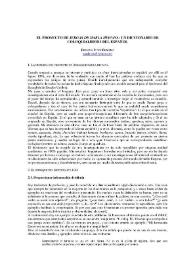 El proyecto de "Jergas de habla hispana" : un diccionario de coloquialismos del español / Roxana Fitch Romero | Biblioteca Virtual Miguel de Cervantes