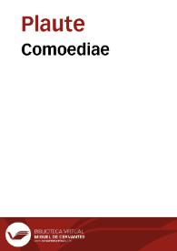 Comoediae / [Plaute] | Biblioteca Virtual Miguel de Cervantes