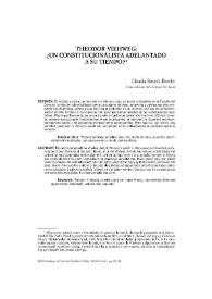 Theodor Viehweg : ¿un constitucionalista adelantado a su tiempo? / Claudia Rosane Roesler | Biblioteca Virtual Miguel de Cervantes