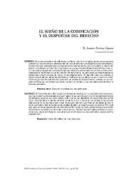 El sueño de la codificación y el despertar del Derecho / M.Leonor Suárez Llanos | Biblioteca Virtual Miguel de Cervantes
