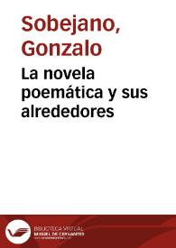 La novela poemática y sus alrededores / Gonzalo Sobejano | Biblioteca Virtual Miguel de Cervantes