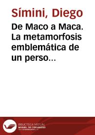 De Maco a Maca. La metamorfosis emblemática de un personaje de Manuel Scorza / Diego Símini | Biblioteca Virtual Miguel de Cervantes