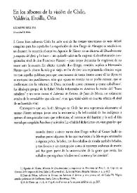 En los albores de la visión de Chile, Valdivia, Ercilla, Oña | Biblioteca Virtual Miguel de Cervantes