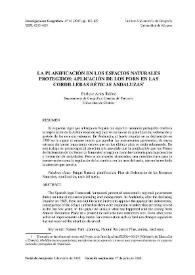 La planificación en los espacios naturales protegidos : aplicación de los PORN en las cordilleras béticas andaluzas / Enrique Arias Ibáñez | Biblioteca Virtual Miguel de Cervantes