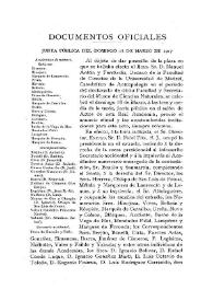 Junta pública del domingo 18 de marzo de 1917 | Biblioteca Virtual Miguel de Cervantes