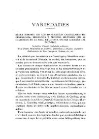 Índice sumario de los manuscritos castellanos de Genealogía, Heráldica y Órdenes militares que se custodian en la Real Biblioteca de San Lorenzo del Escorial | Biblioteca Virtual Miguel de Cervantes