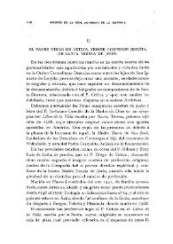 El padre Diego de Cetina, primer confesor jesuita de Santa Teresa de Jesús / José Gómez Centurión | Biblioteca Virtual Miguel de Cervantes