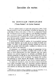 El lenguaje profanado : ("Terra Nostra", de Carlos Fuentes) / María Teresa Fernández Muñoz | Biblioteca Virtual Miguel de Cervantes