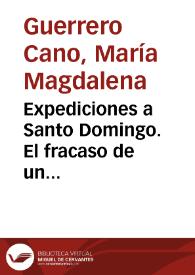 Expediciones a Santo Domingo. El fracaso de un proyecto de colonización (1860-1862) / Magdalena Guerrero Cano | Biblioteca Virtual Miguel de Cervantes