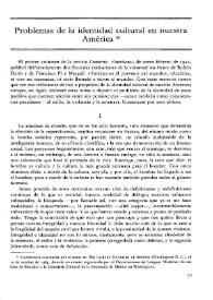 Problemas de identidad cultural en nuestra América / Manuel S. Garrido | Biblioteca Virtual Miguel de Cervantes