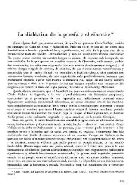 La dialéctica de la poesía y el silencio / Rodolfo Alonso | Biblioteca Virtual Miguel de Cervantes