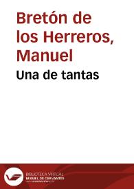 Una de tantas | Biblioteca Virtual Miguel de Cervantes