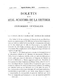 La fachada, crujía y capilla del Hospicio de Madrid / Vicente Lampérez y Romea | Biblioteca Virtual Miguel de Cervantes
