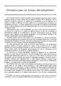 Elementos para un balance del indigenismo / Gerardo Mario Goloboff | Biblioteca Virtual Miguel de Cervantes