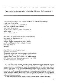 Descendimiento de Hernán Barra Salomone / Gonzalo Rojas | Biblioteca Virtual Miguel de Cervantes