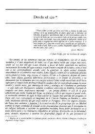 Desde el río / Juan Quintana | Biblioteca Virtual Miguel de Cervantes