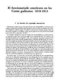 El funcionariado americano en las Cortes gaditanas. 1810-1813 / María Teresa Berruezo León | Biblioteca Virtual Miguel de Cervantes