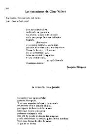 Las tentaciones de César Vallejo / Joaquín Márquez | Biblioteca Virtual Miguel de Cervantes