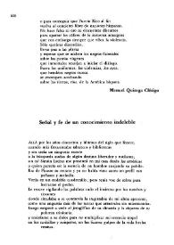 Señal y fe de un conocimiento indeleble / Manuel Ríos Ruiz | Biblioteca Virtual Miguel de Cervantes