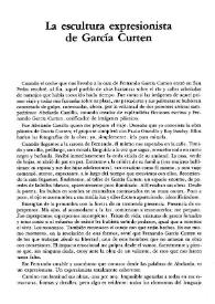 La escultura expresionista de García Curten / María Luisa Manassero | Biblioteca Virtual Miguel de Cervantes