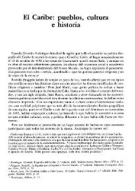 El Caribe: pueblos, cultura e historia / Diomedes Núñez Polanco | Biblioteca Virtual Miguel de Cervantes