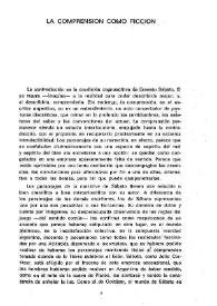 La comprensión como ficción / Riccardo Campa | Biblioteca Virtual Miguel de Cervantes