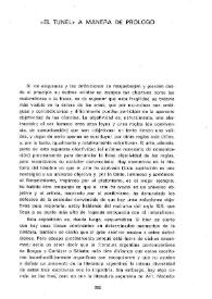 El "túnel" a manera de prólogo / Juan Antonio Masoliver | Biblioteca Virtual Miguel de Cervantes