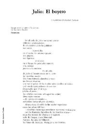 Julio: el Boyero / Pablo Antonio de Cuadra | Biblioteca Virtual Miguel de Cervantes