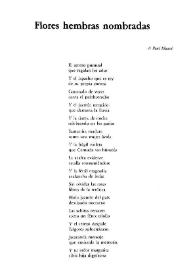 Flores hembras nombradas / Rodolfo Alonso | Biblioteca Virtual Miguel de Cervantes