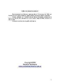 Conferencia sobre Darwin / Domingo Faustino Sarmiento | Biblioteca Virtual Miguel de Cervantes