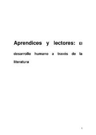 Aprendices y lectores: El desarrollo humano a través de la literatura / Joaquín José Martínez Sánchez | Biblioteca Virtual Miguel de Cervantes