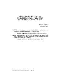 Breve nota sobre la idea de "paternalismo" en la obra de Ernesto Garzón Valdés / Macario Alemany | Biblioteca Virtual Miguel de Cervantes